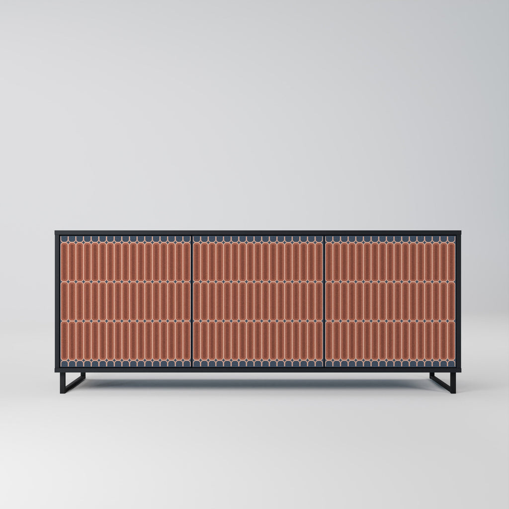 Buffet 3 portes HYPNOTIC GATE finition noire