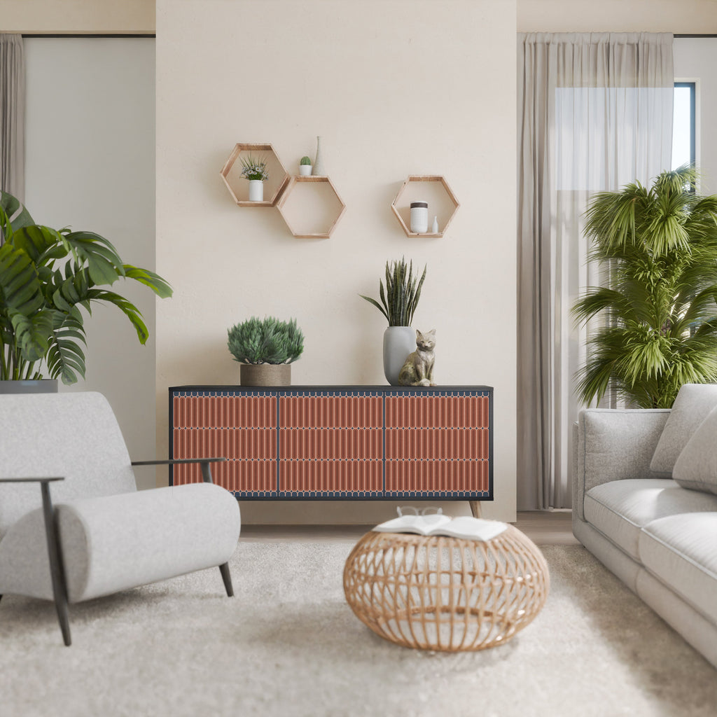 Buffet 3 portes HYPNOTIC GATE finition noire