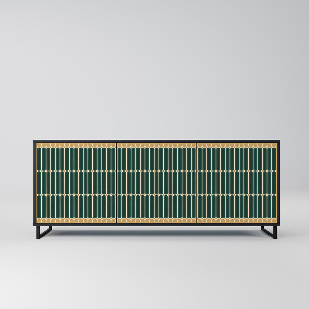 Buffet 3 portes ILUSION GATE finition noire