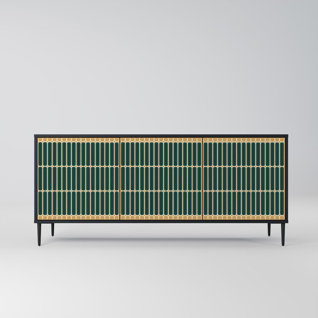 Buffet 3 portes ILUSION GATE finition noire