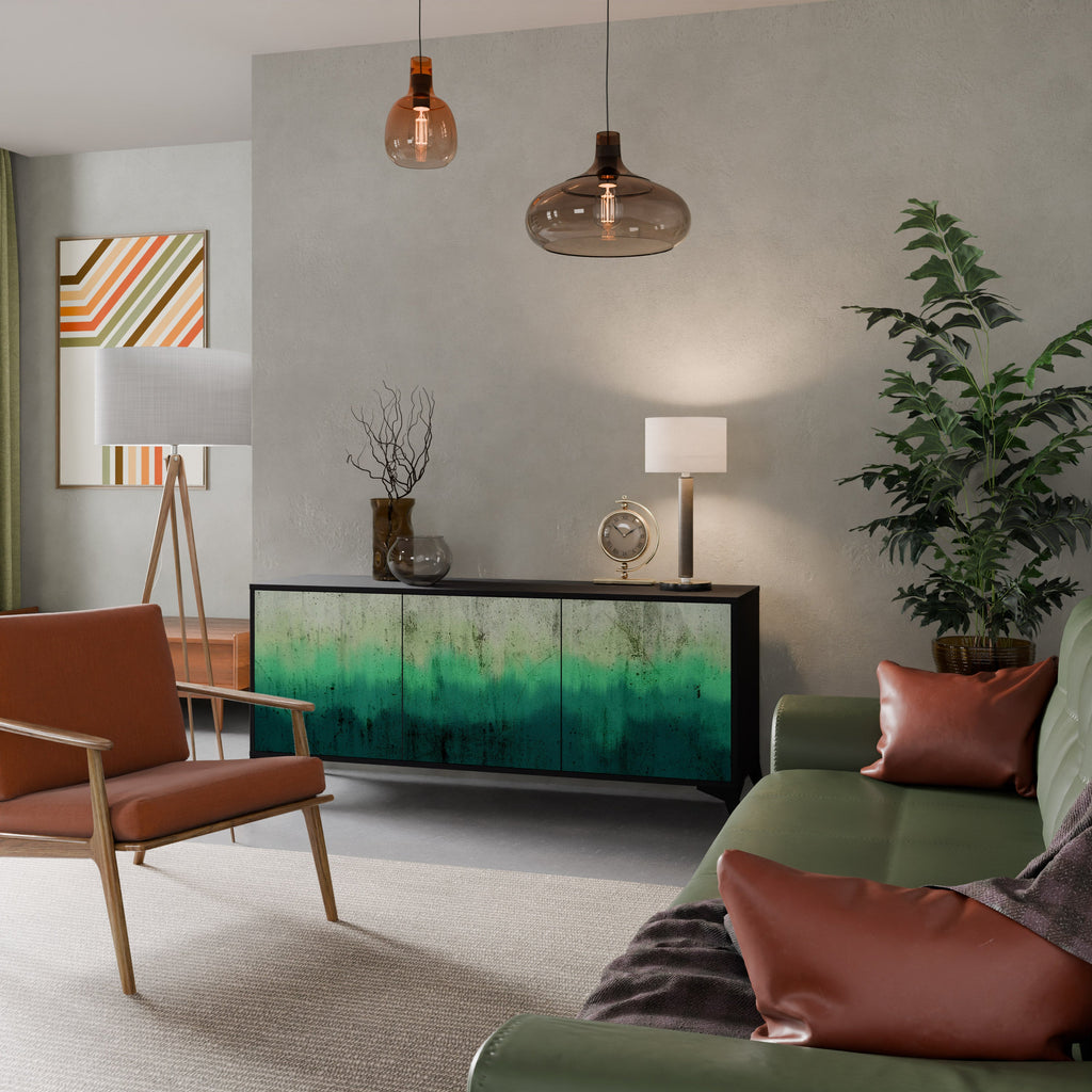 Buffet 3 portes NORTHERN LIGHTS finition noire