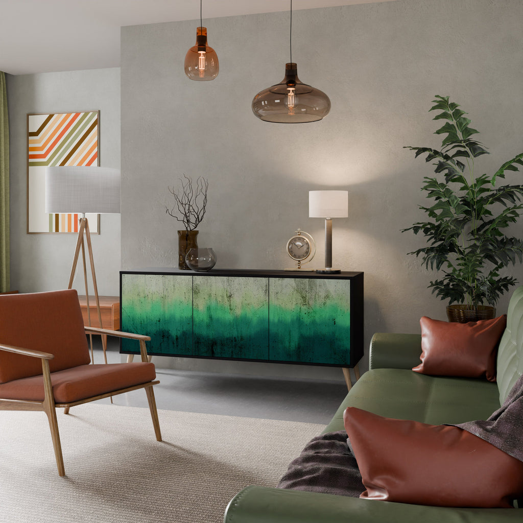 Buffet 3 portes NORTHERN LIGHTS finition noire