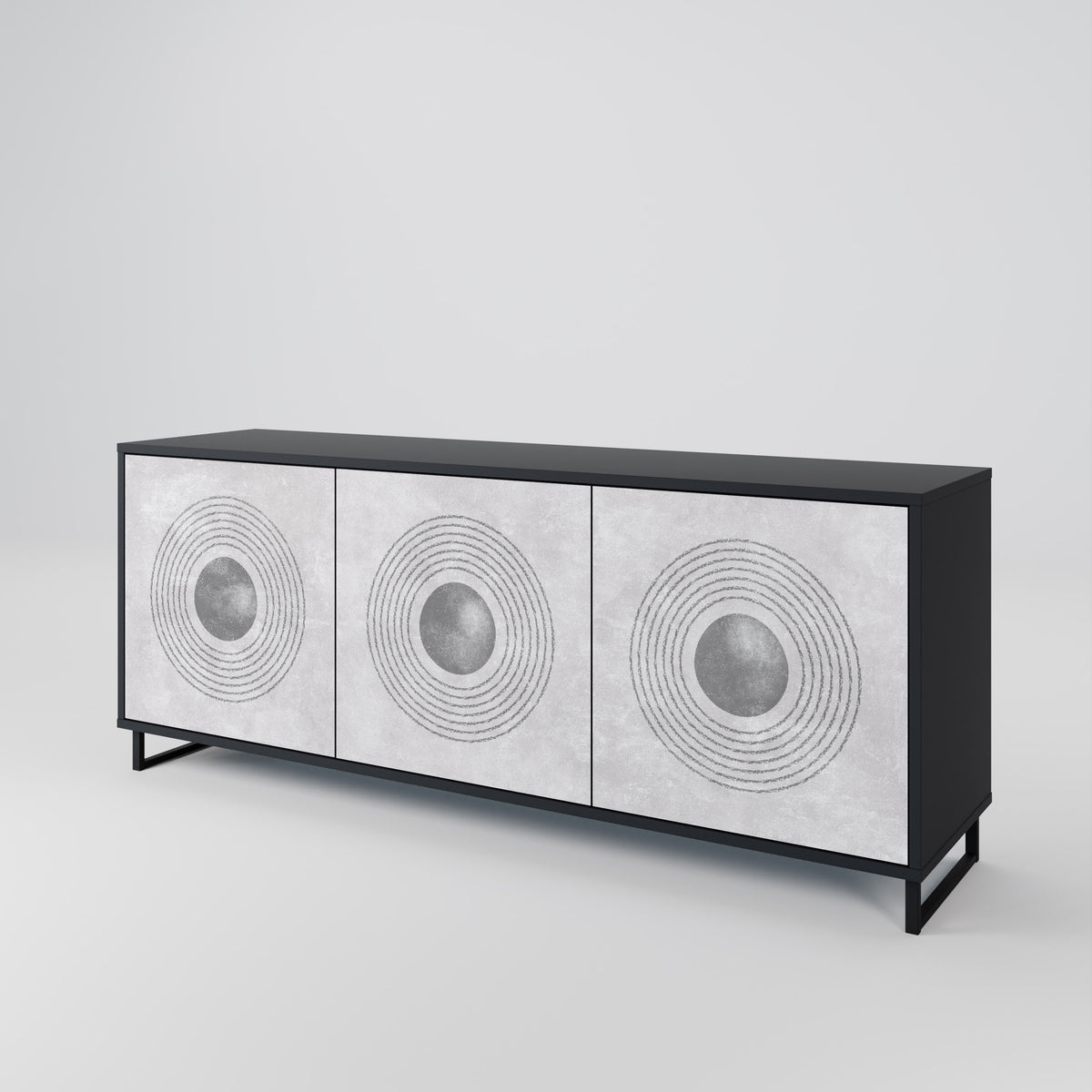 SOLID CIRCLES 3-Door Sideboard