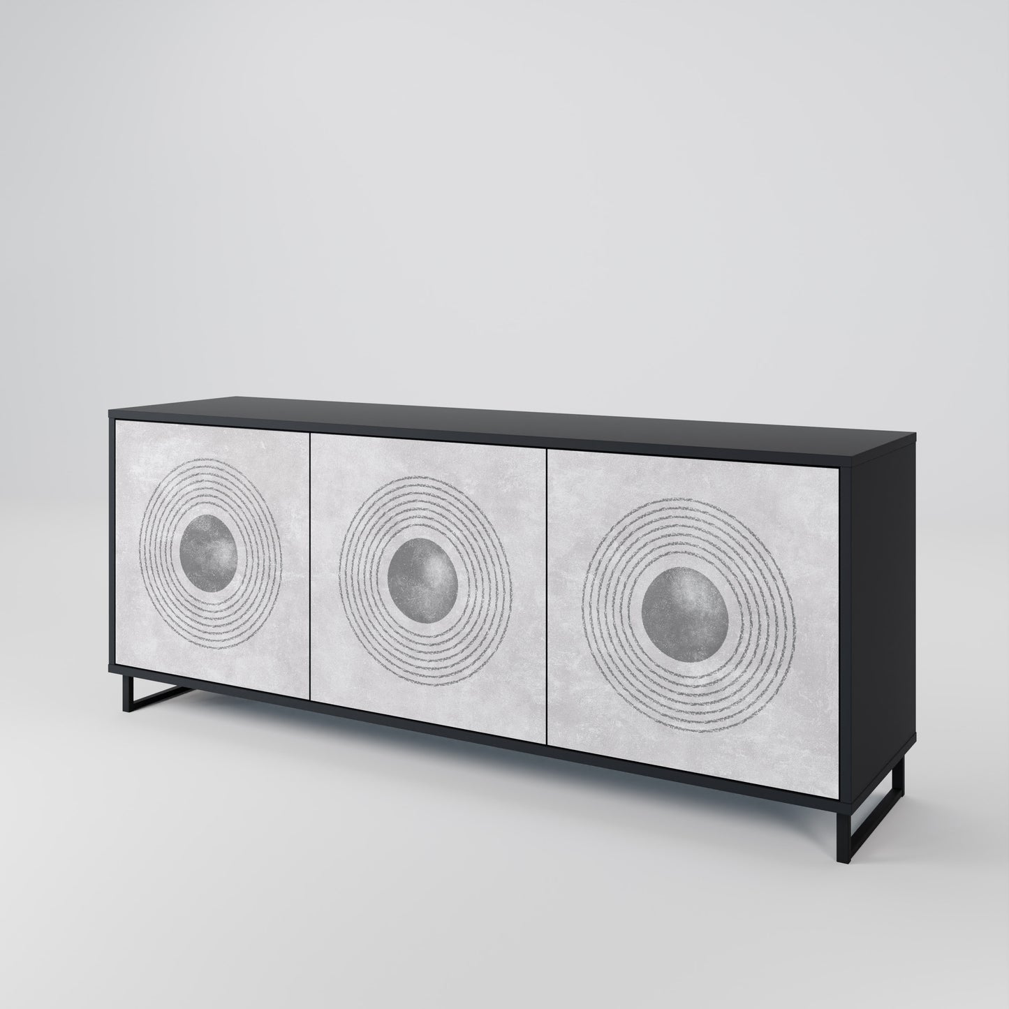 SOLID CIRCLES 3-Door Sideboard