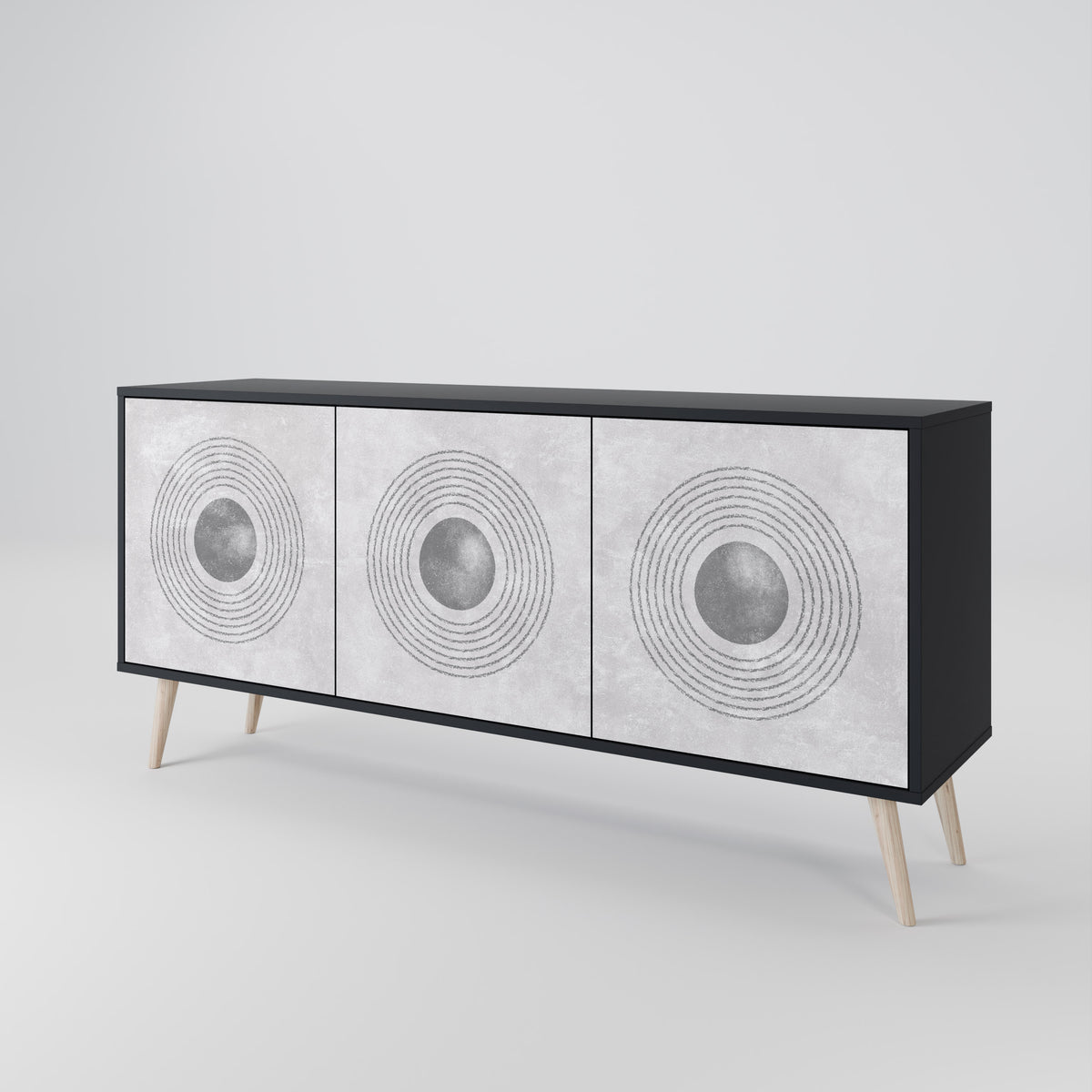 SOLID CIRCLES 3-Door Sideboard
