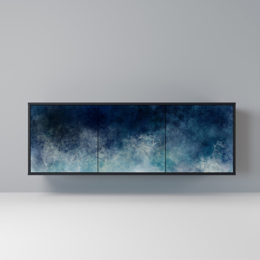 Buffet 3 portes CELESTIAL FALL en finition noire