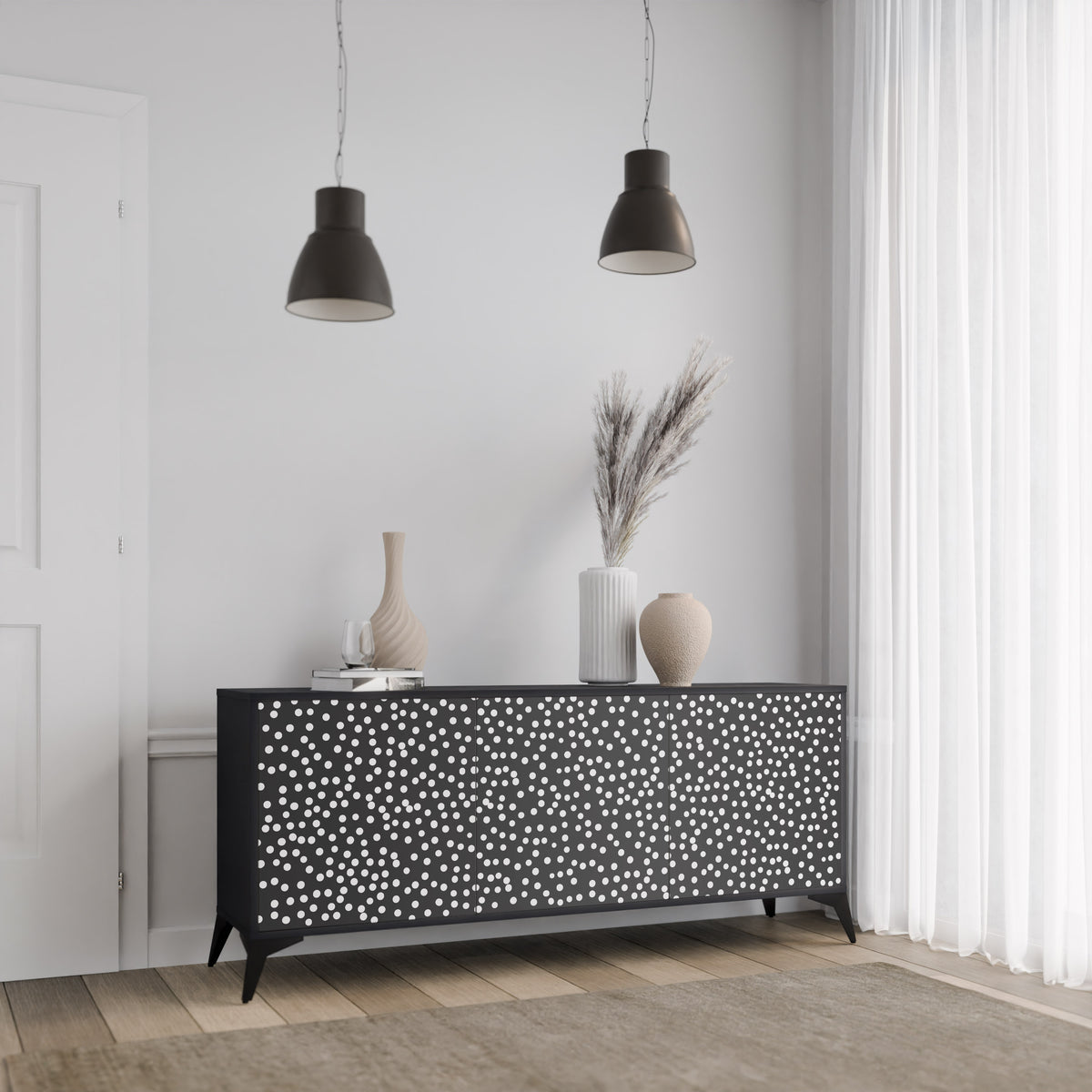 BLINDING LIGHTS 3-Door Sideboard