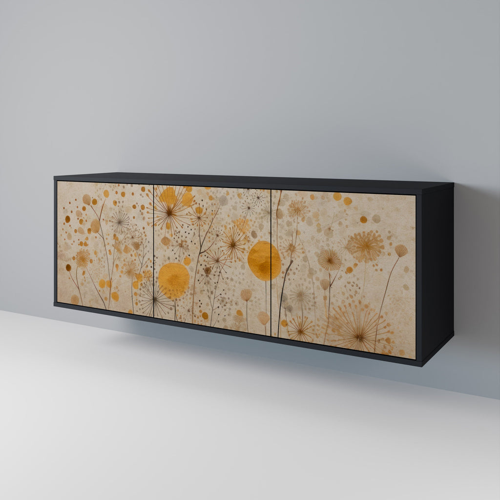 Buffet 3 portes MORNING GLADE en finition noire