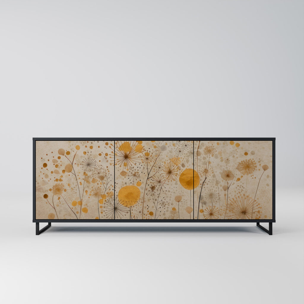 Buffet 3 portes MORNING GLADE en finition noire