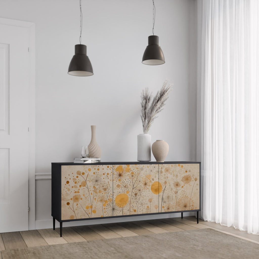 Buffet 3 portes MORNING GLADE en finition noire