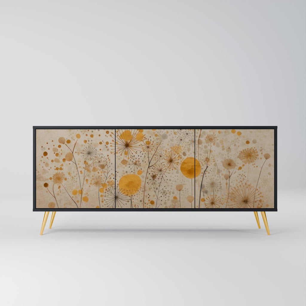 Buffet 3 portes MORNING GLADE en finition noire