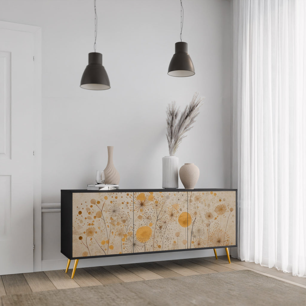 Buffet 3 portes MORNING GLADE en finition noire