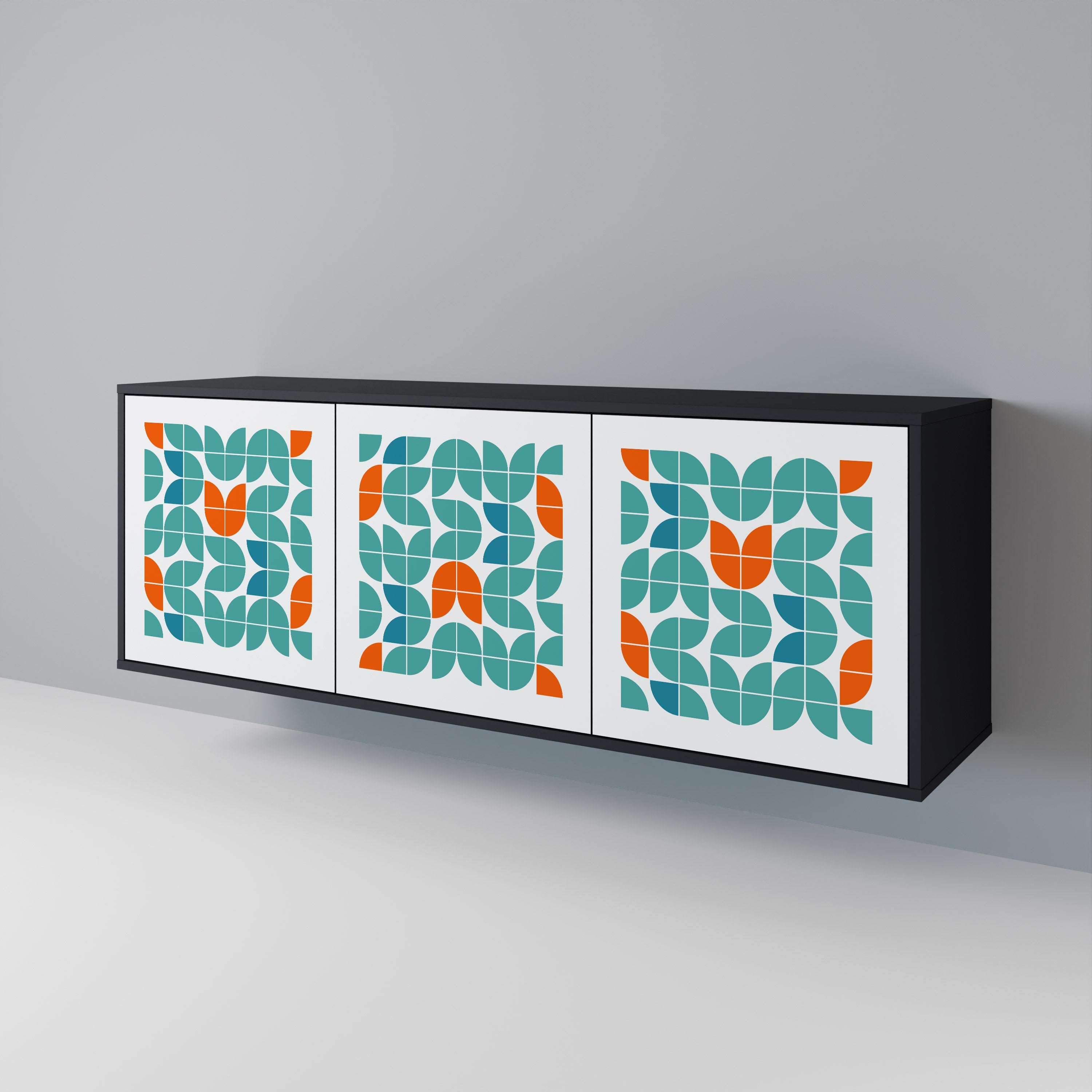 Buffet 3 portes BE THE CHANGE en finition noire