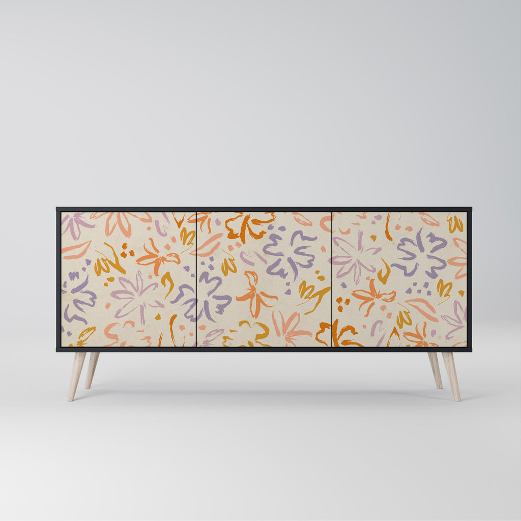 Buffet 3 portes SPRING WHIMSY finition noire