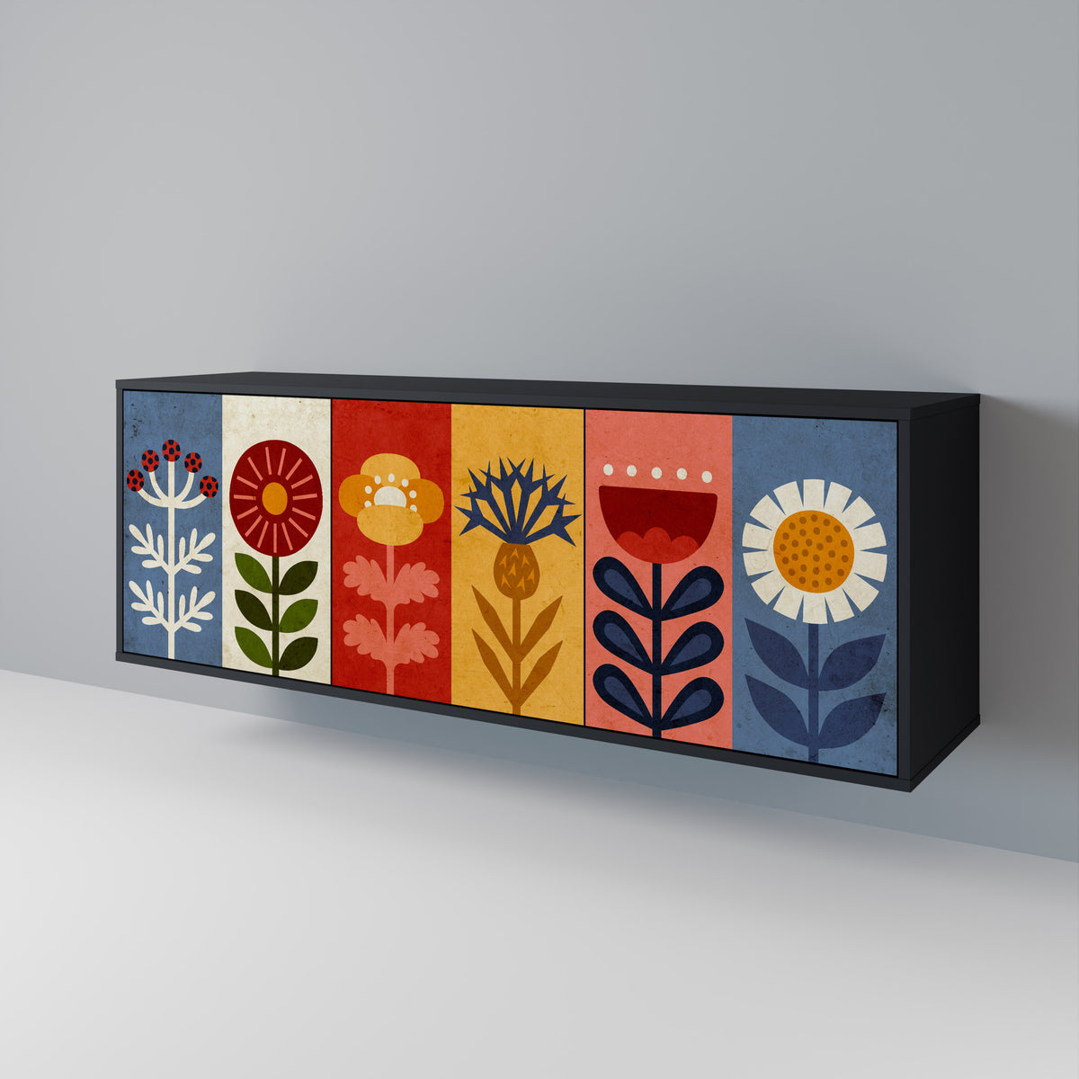 SCANDIC FLOWERET 3-Door Sideboard