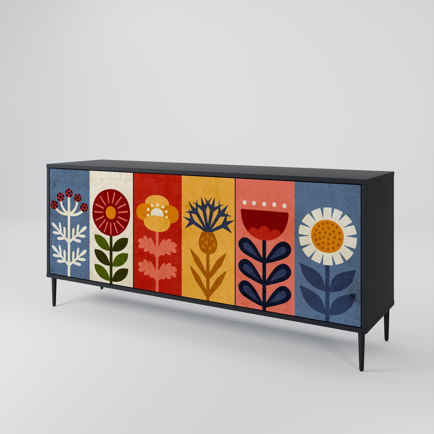 SCANDIC FLOWERET 3-Door Sideboard