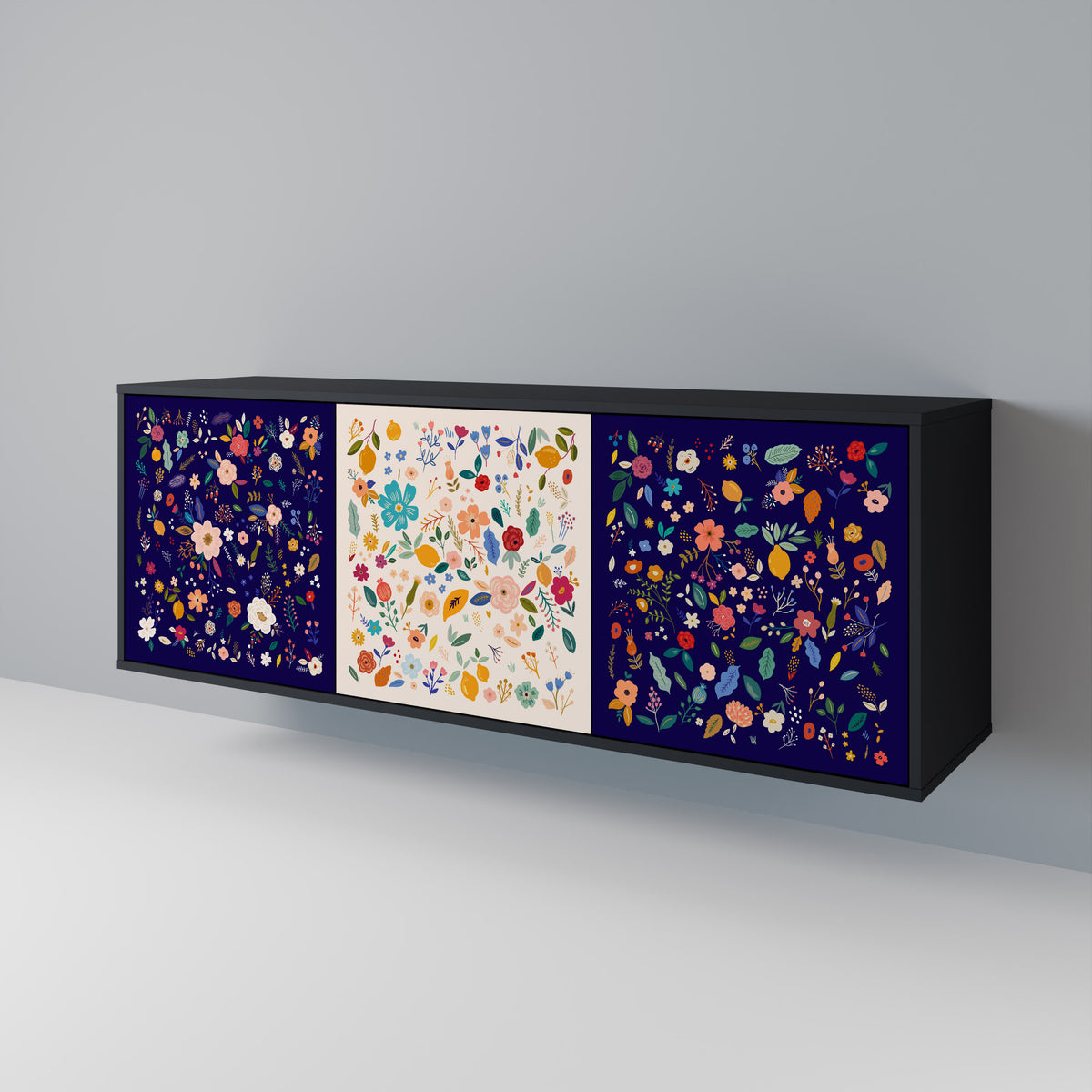 FLORAL COMBINATION 3-Door Sideboard