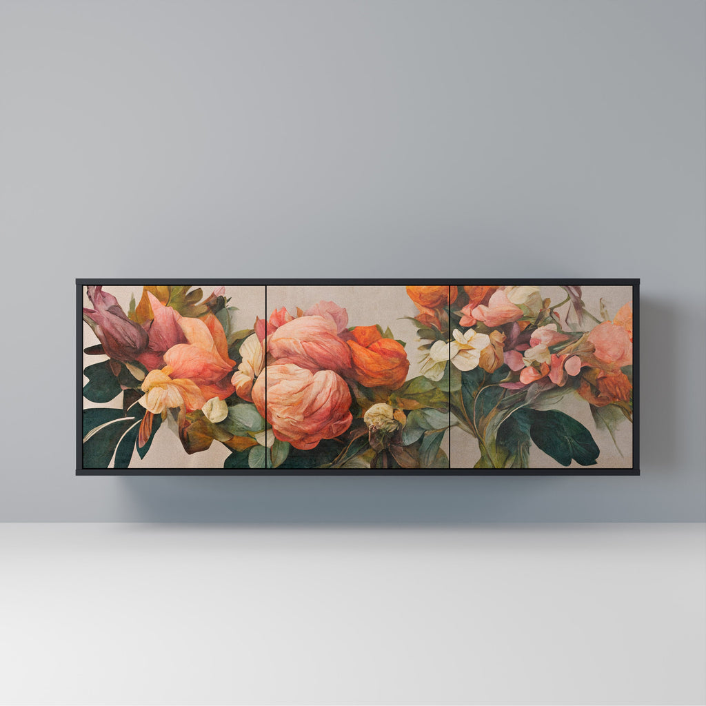 Buffet 3 portes STYLISH BEAUTY en finition noire