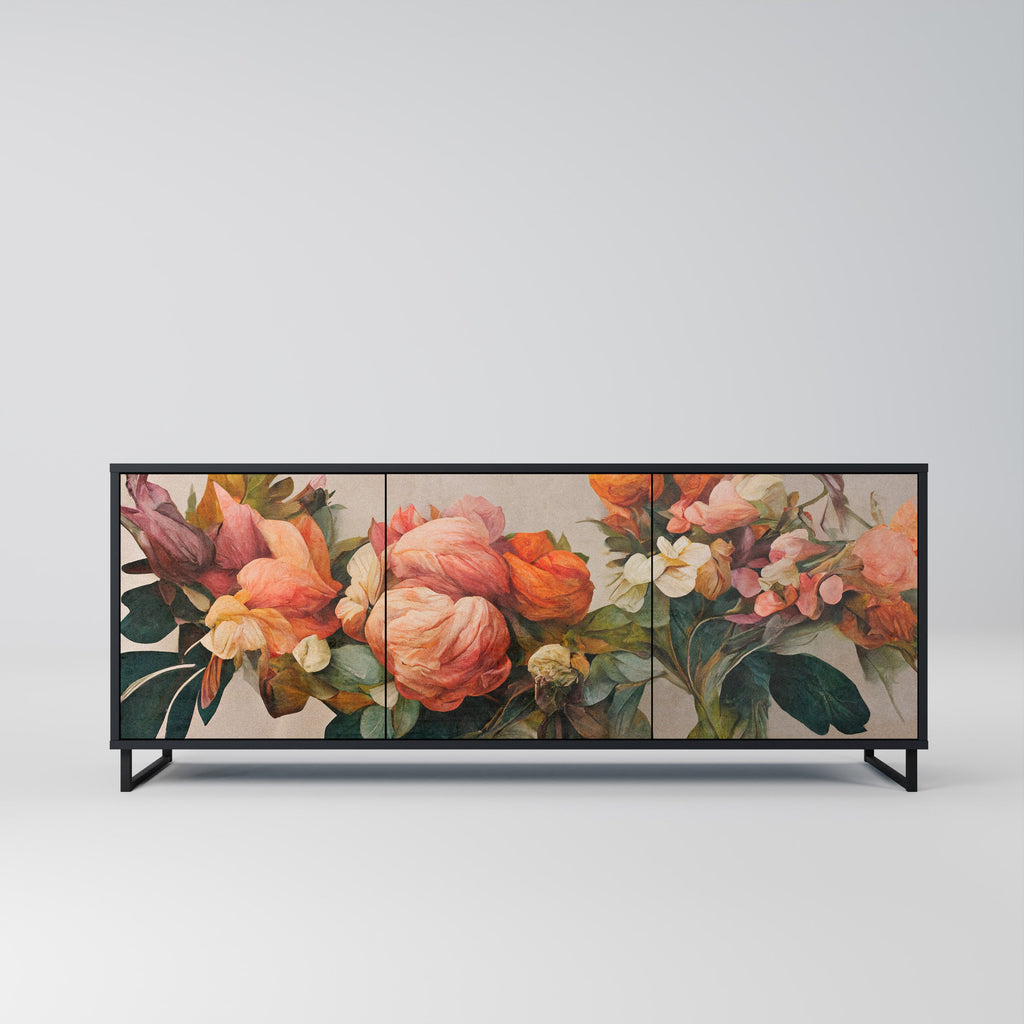 Buffet 3 portes STYLISH BEAUTY en finition noire