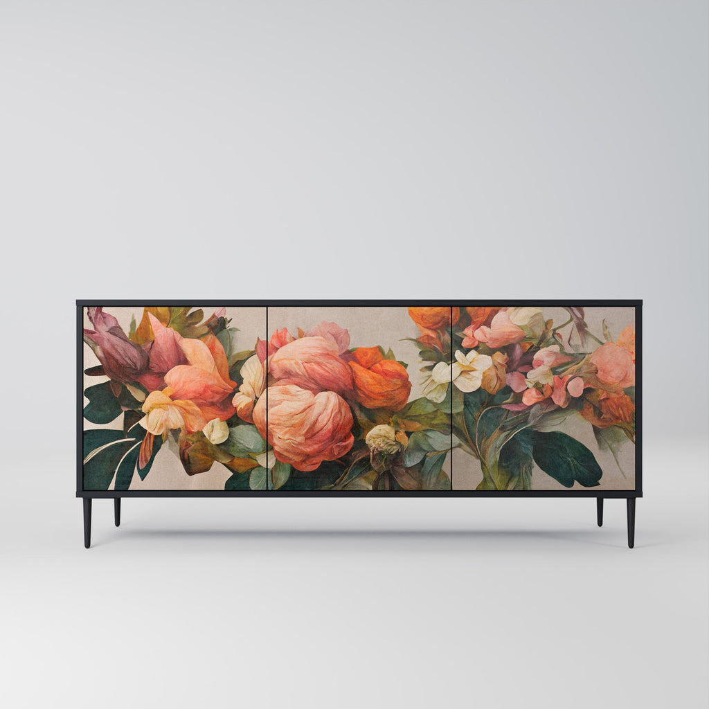 Buffet 3 portes STYLISH BEAUTY en finition noire