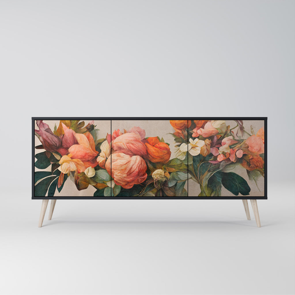 Buffet 3 portes STYLISH BEAUTY en finition noire