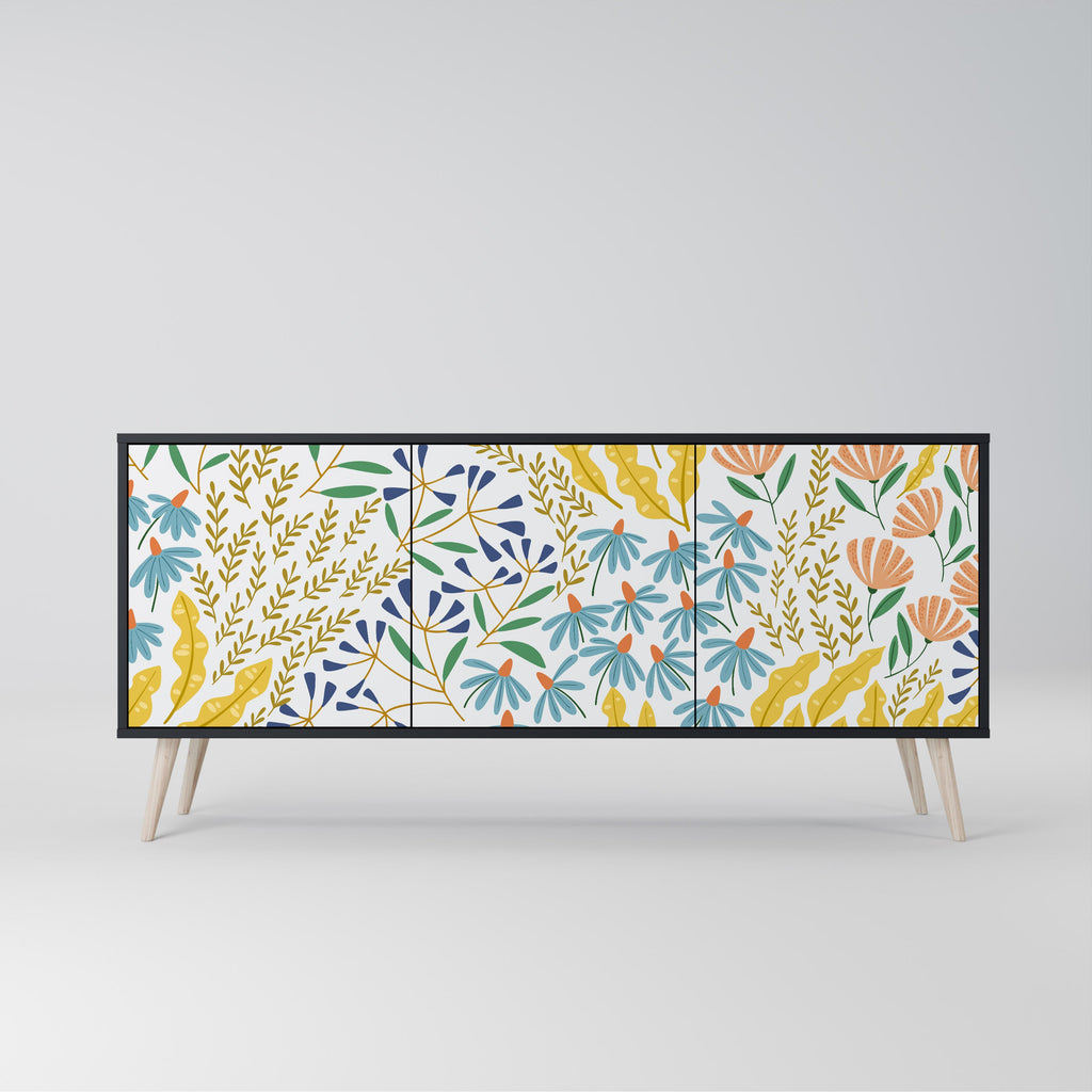 Buffet 3 portes HELLO SPRING finition noire