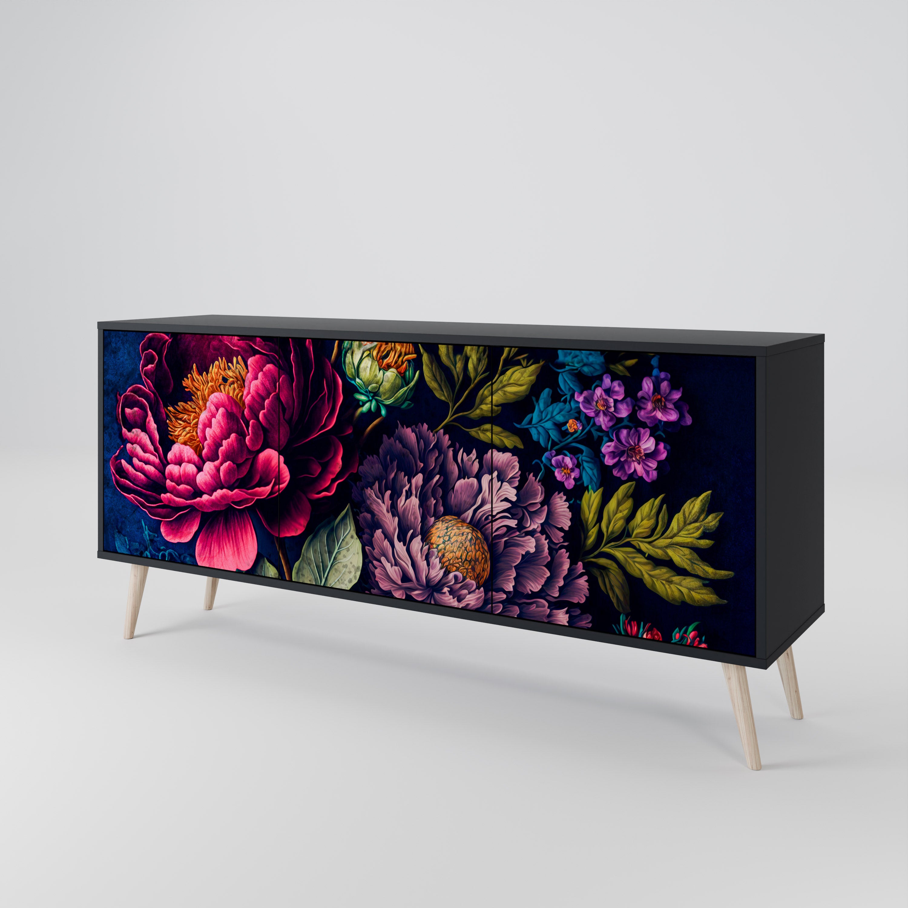 BLOOMING ELEGANCE 3-Door Sideboard