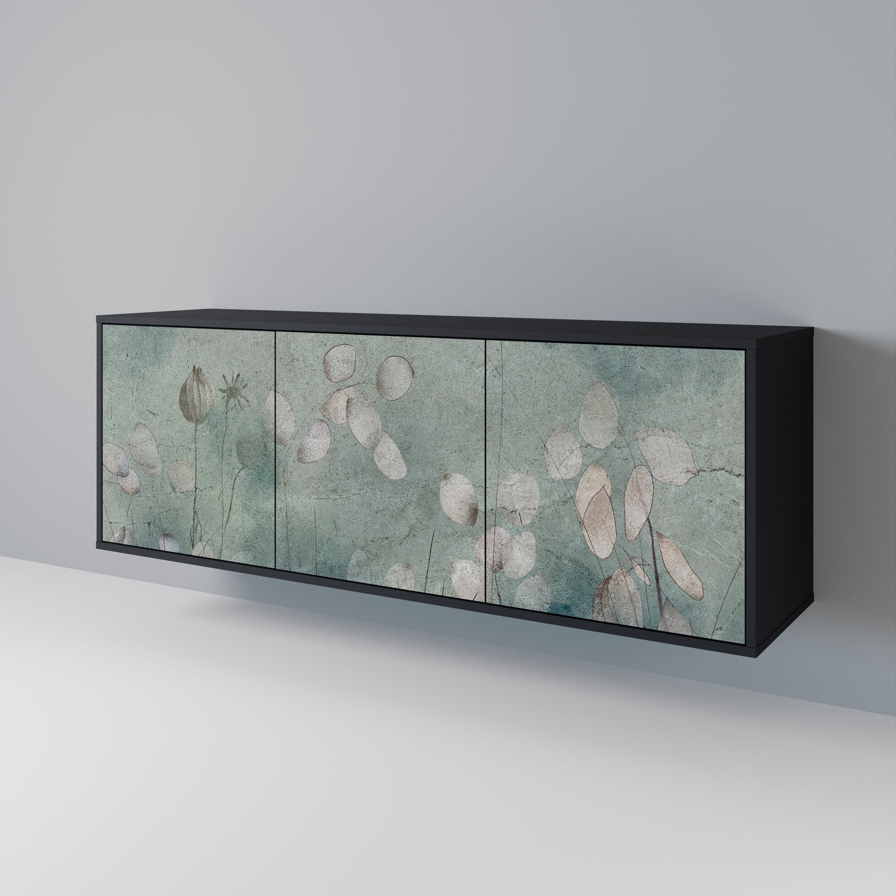 Buffet 3 portes NIGHT LADY finition noire