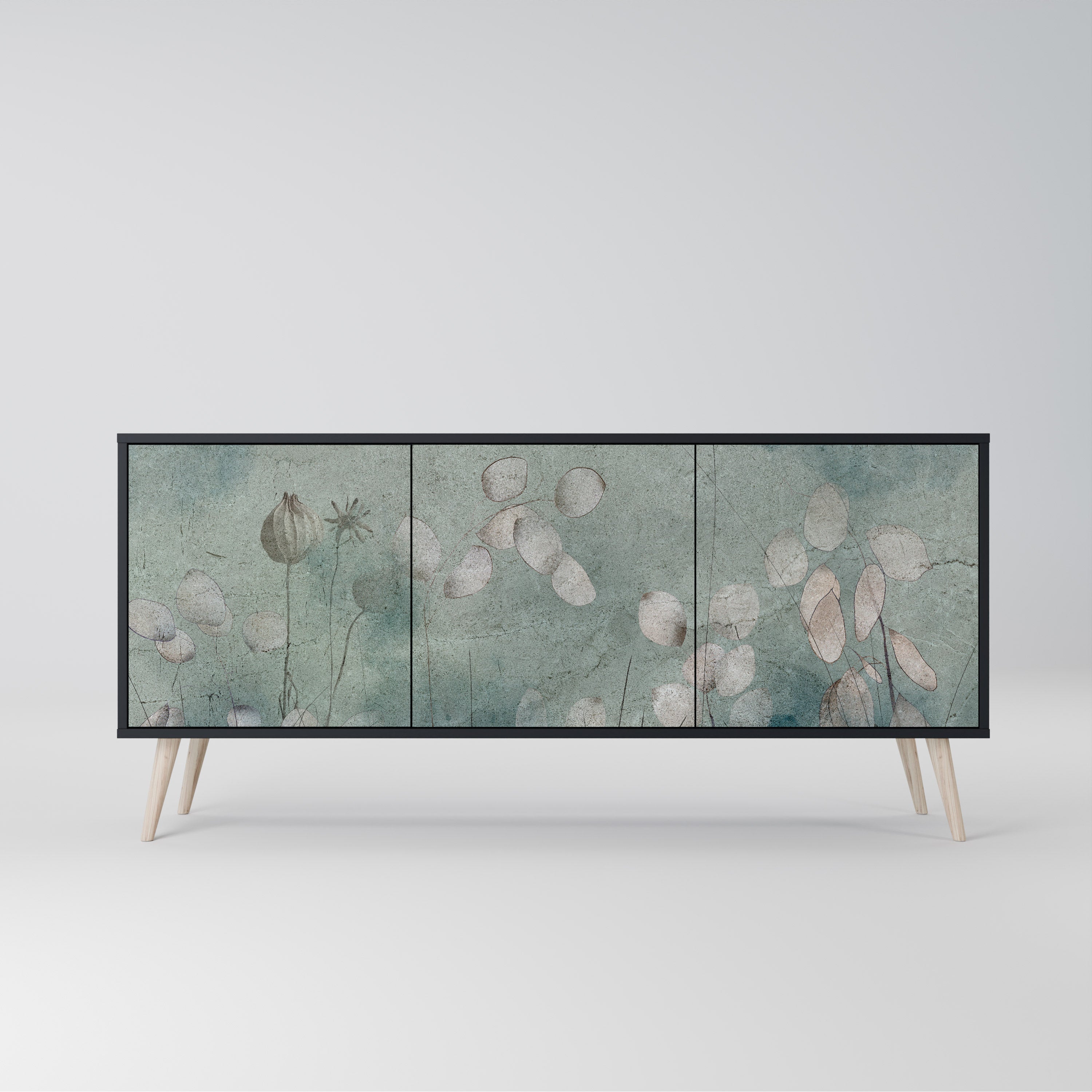 Buffet 3 portes NIGHT LADY finition noire