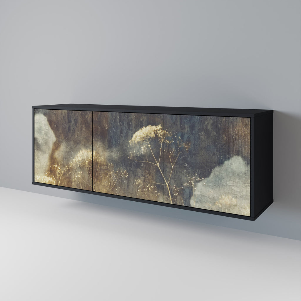 Buffet 3 portes GENTLE POWER en finition noire