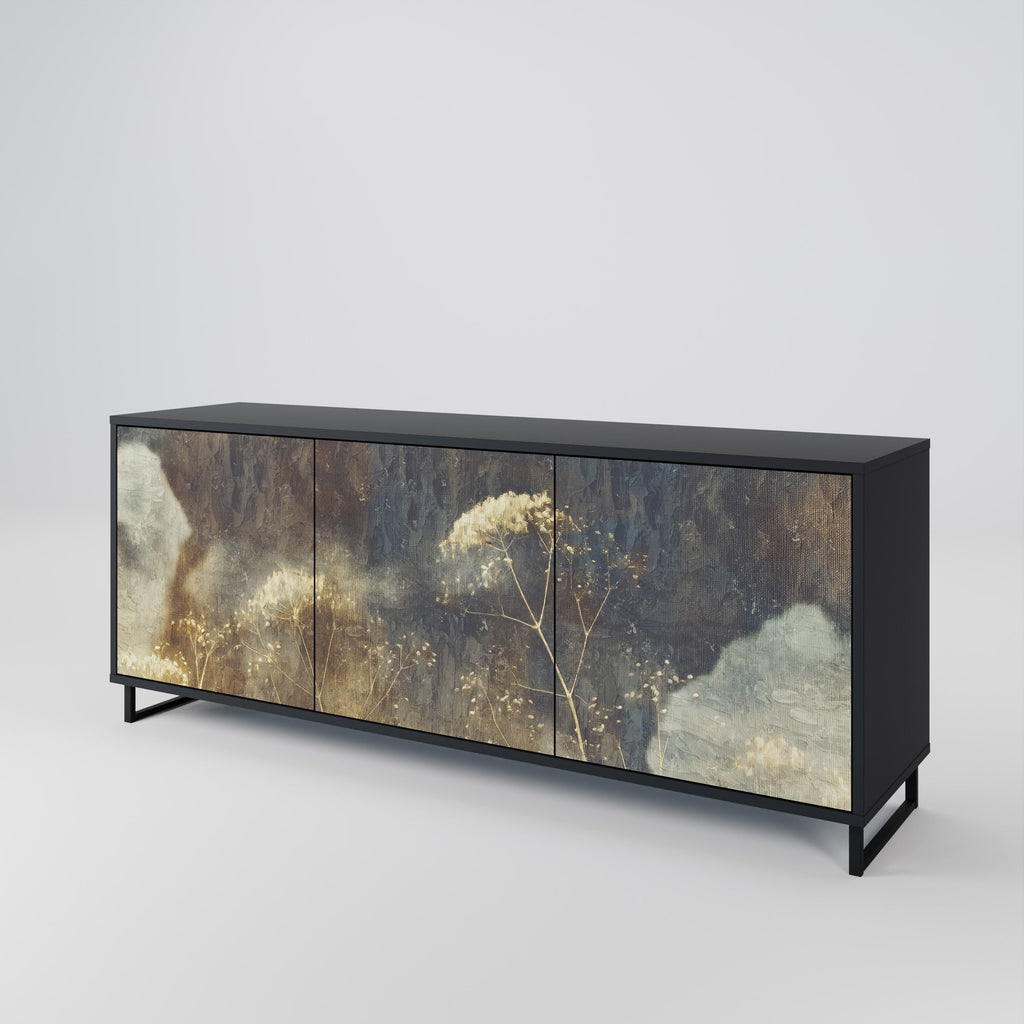 Buffet 3 portes GENTLE POWER en finition noire