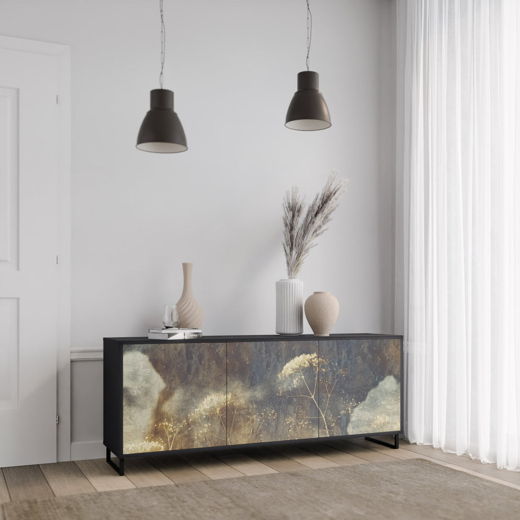 Buffet 3 portes GENTLE POWER en finition noire