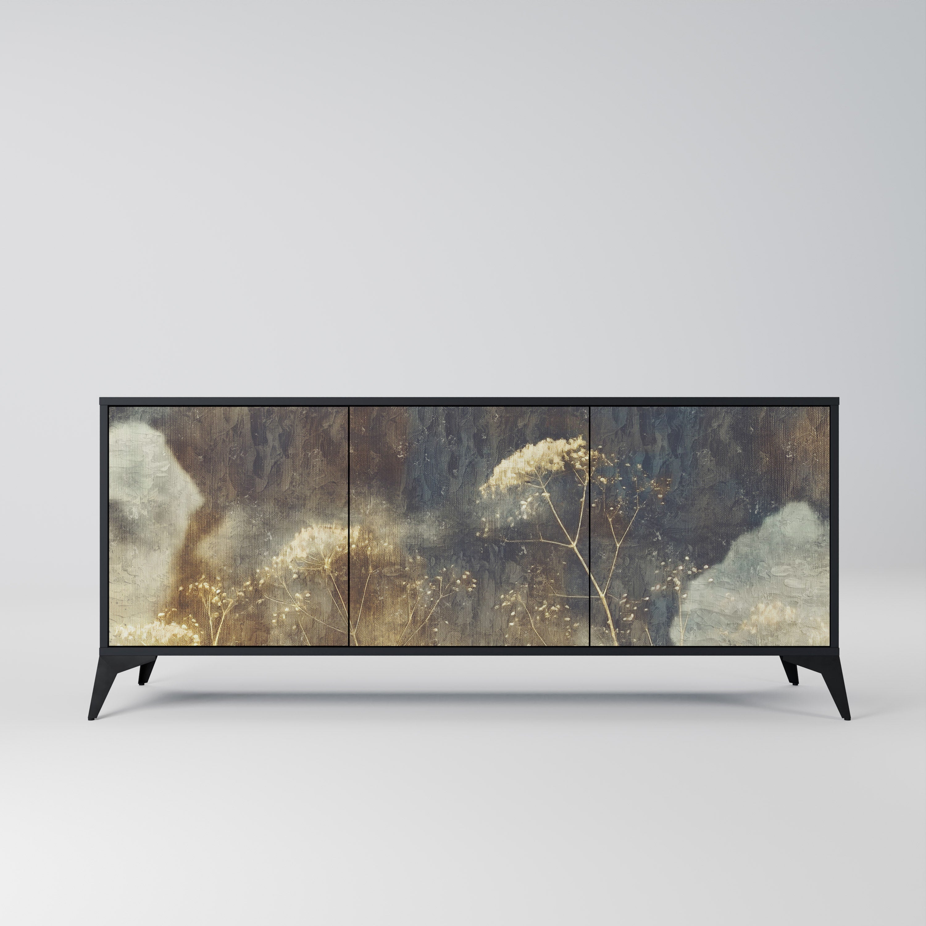 Buffet 3 portes GENTLE POWER en finition noire