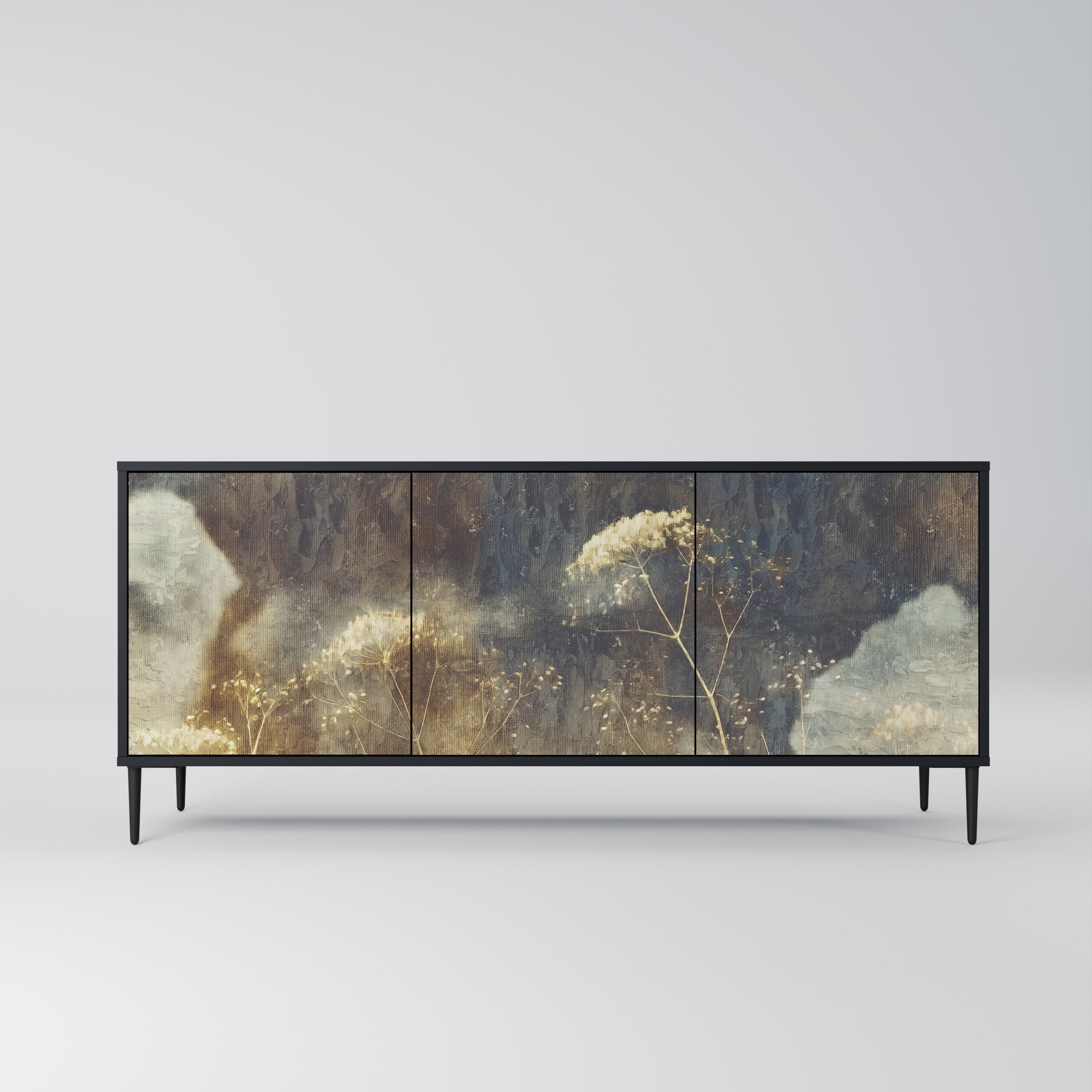 Buffet 3 portes GENTLE POWER en finition noire