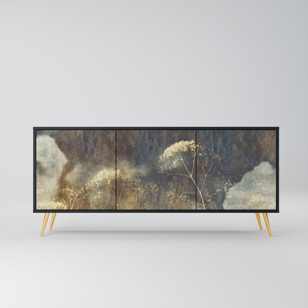 Buffet 3 portes GENTLE POWER en finition noire