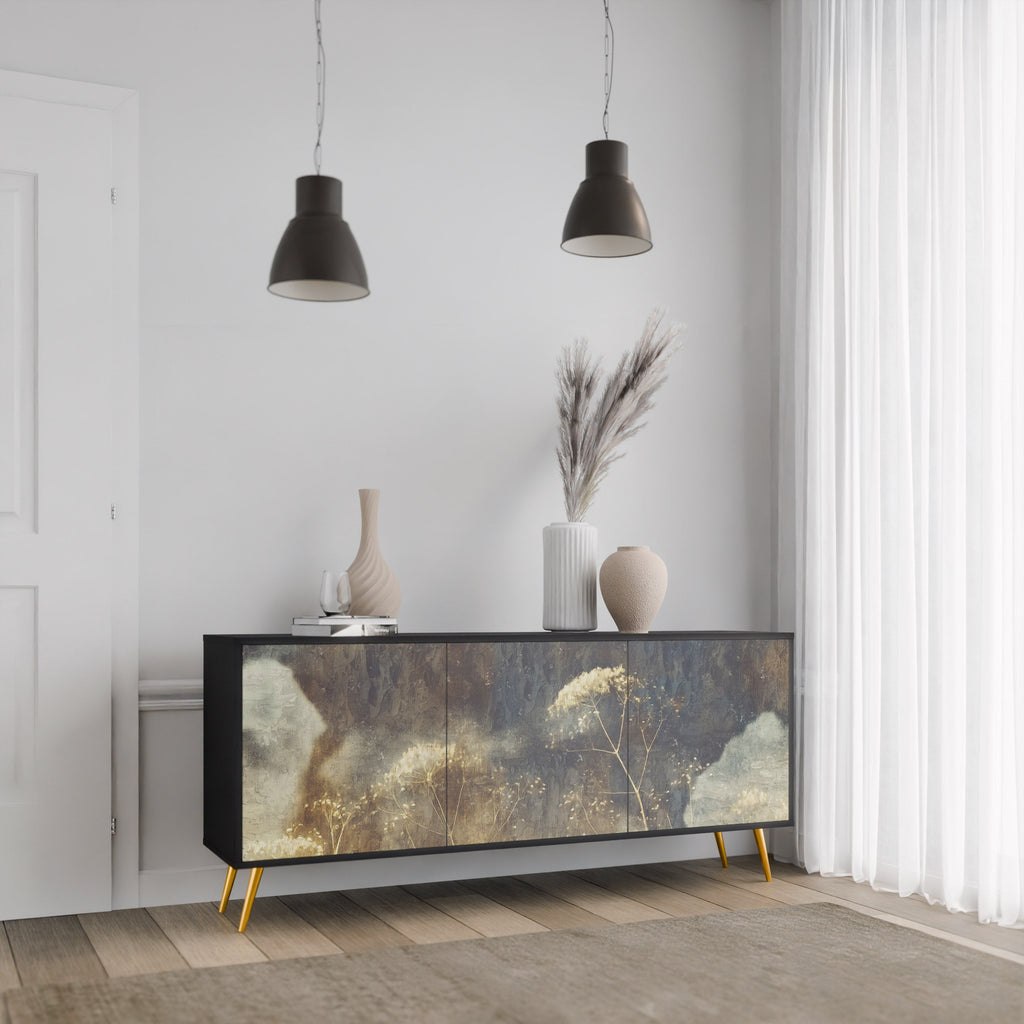 Buffet 3 portes GENTLE POWER en finition noire