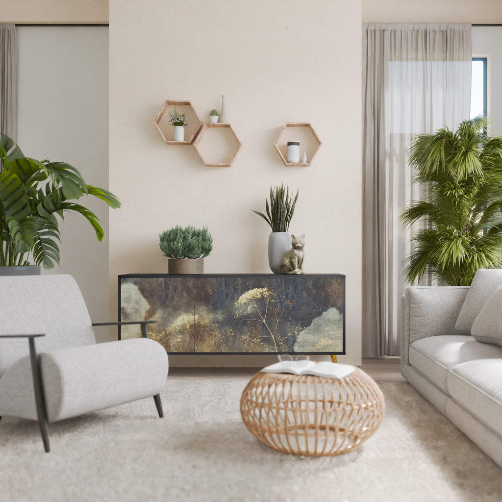 Buffet 3 portes GENTLE POWER en finition noire