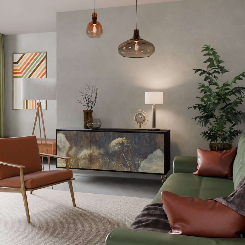 Buffet 3 portes GENTLE POWER en finition noire