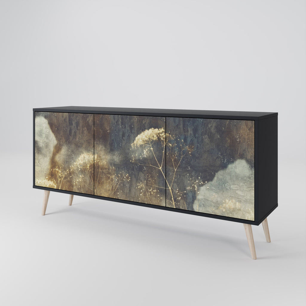 Buffet 3 portes GENTLE POWER en finition noire