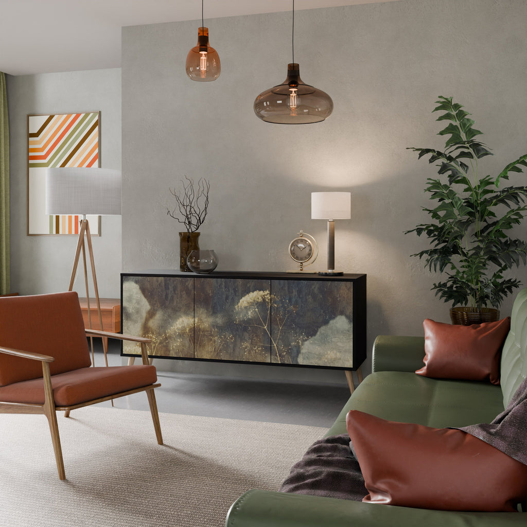 Buffet 3 portes GENTLE POWER en finition noire