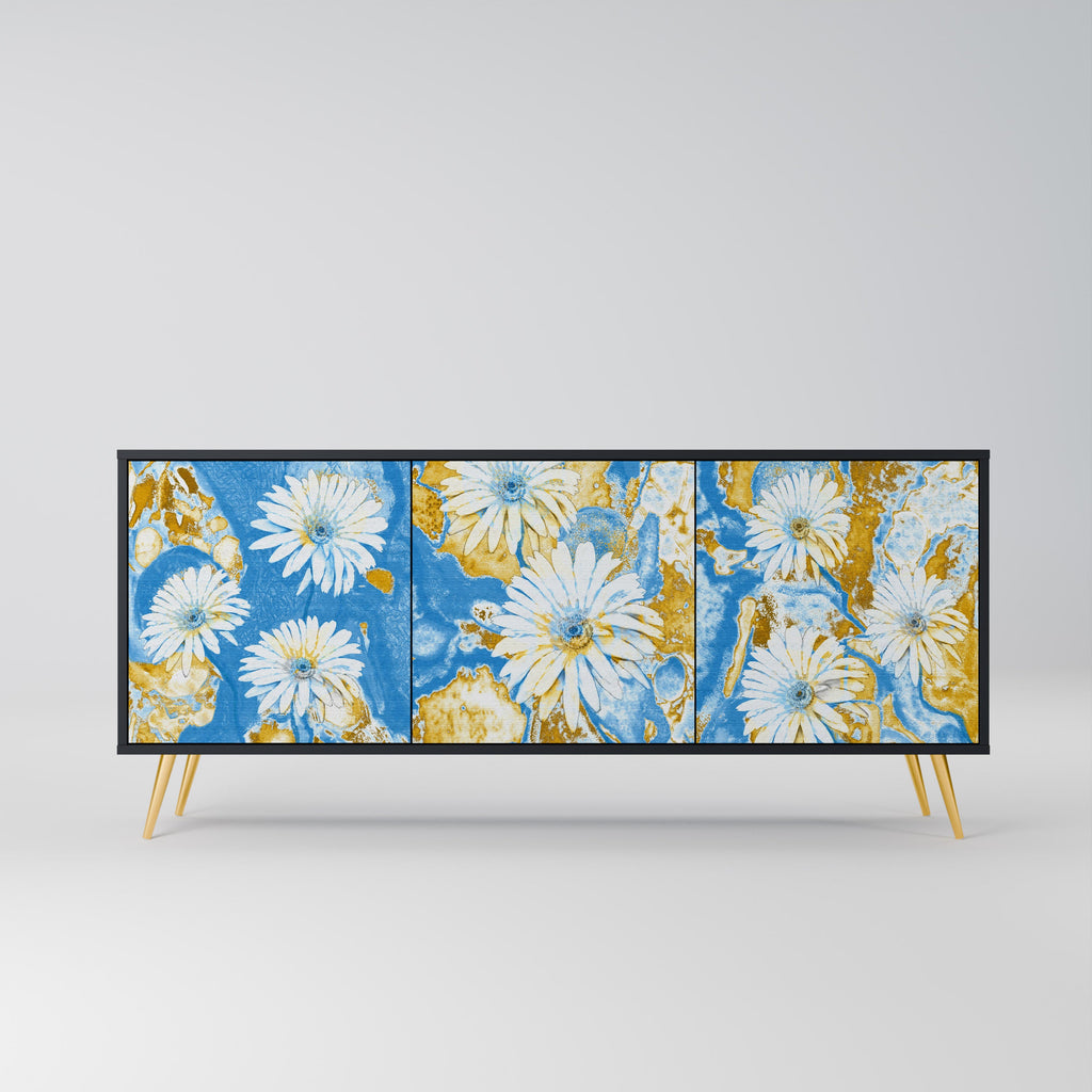 Buffet 3 portes DAISY LUXE finition noire