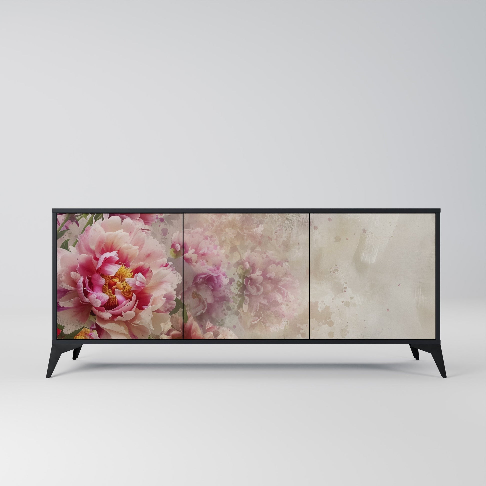 Buffet 3 portes PEONY WHISPER finition noire