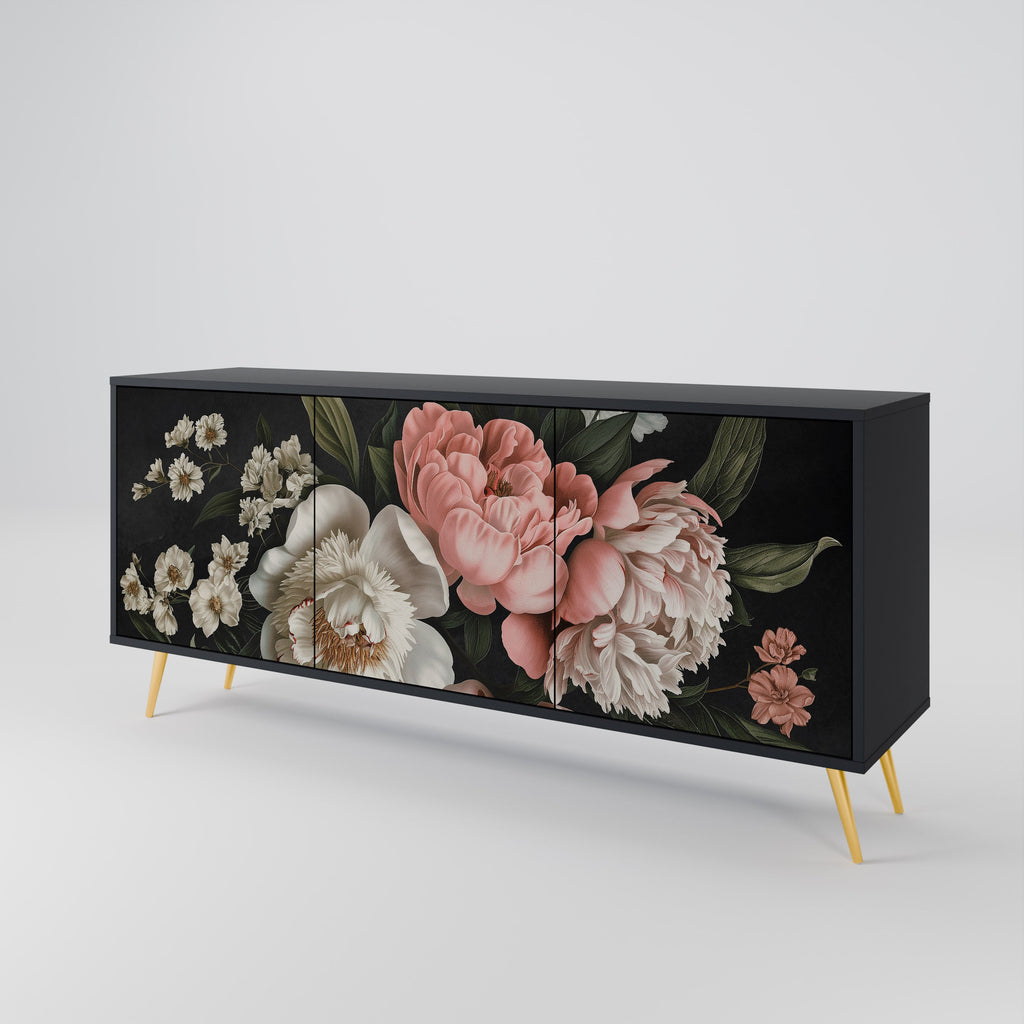 Buffet 3 portes LUSH ELEGANCE finition noire