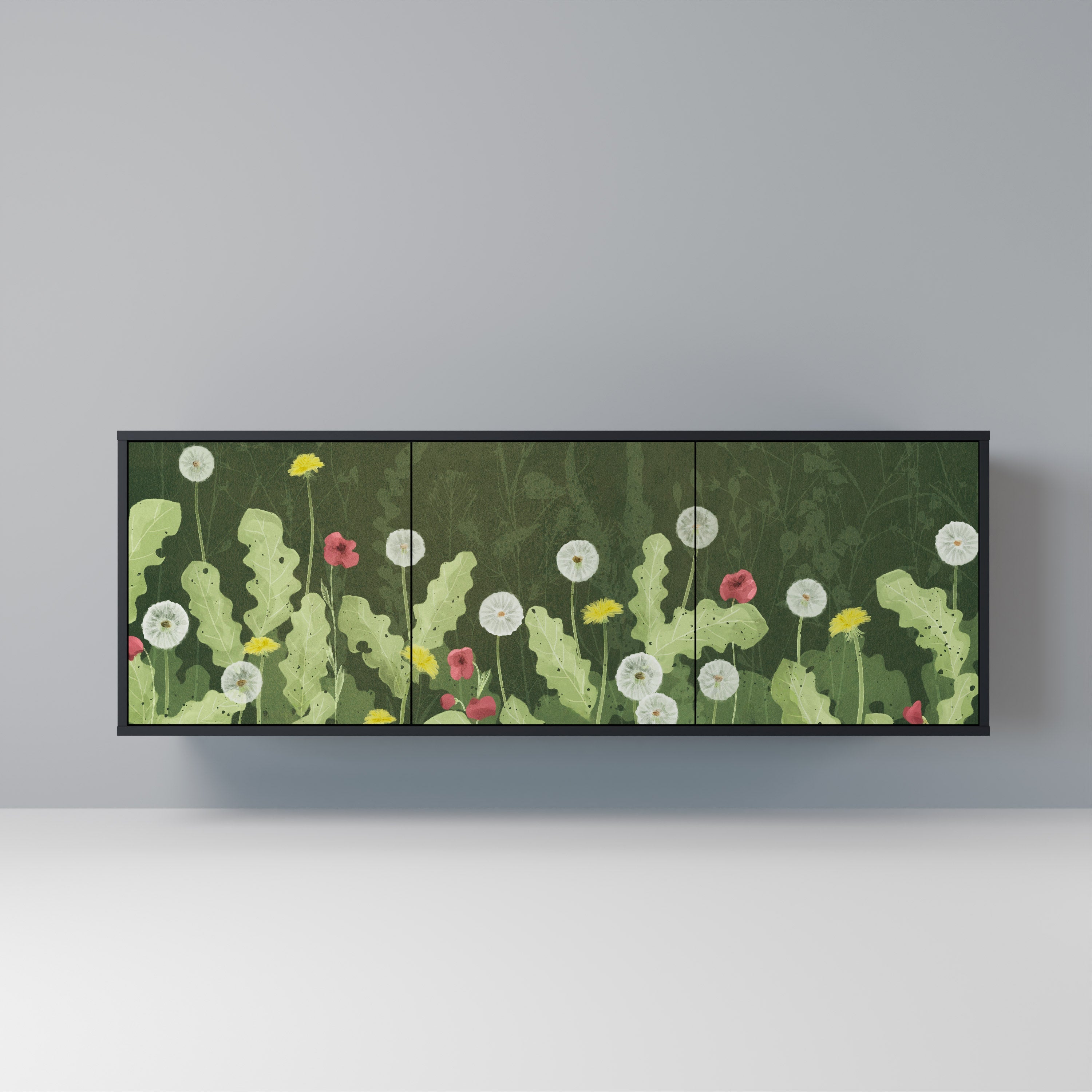 Buffet 3 portes DANDELION AMUSE en finition noire