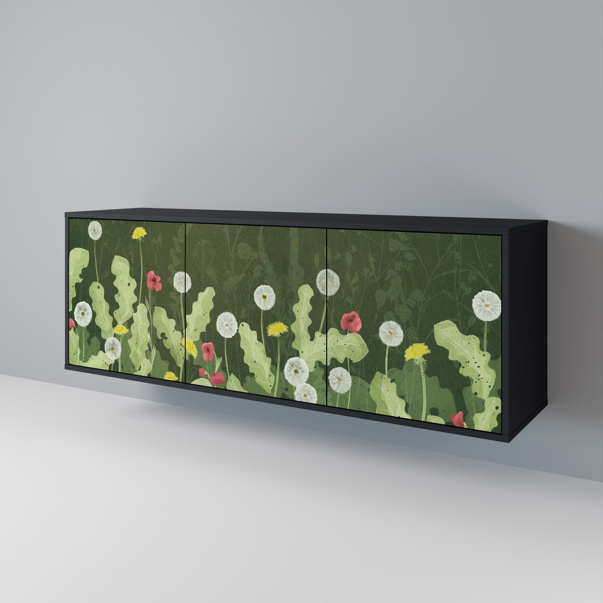 Buffet 3 portes DANDELION AMUSE en finition noire