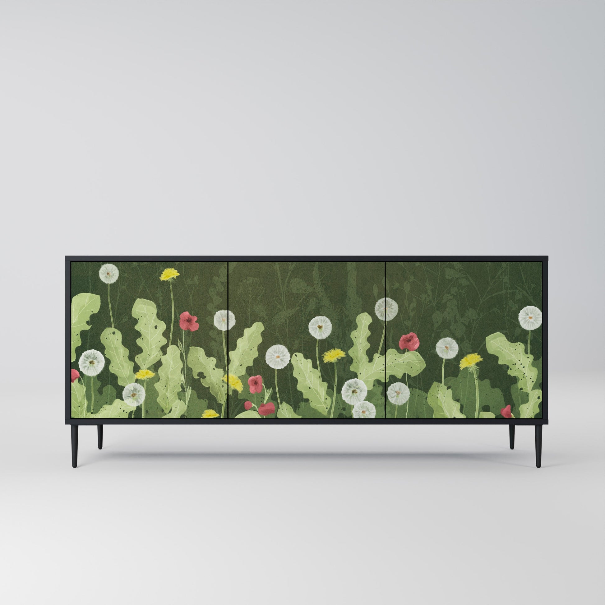 Buffet 3 portes DANDELION AMUSE en finition noire