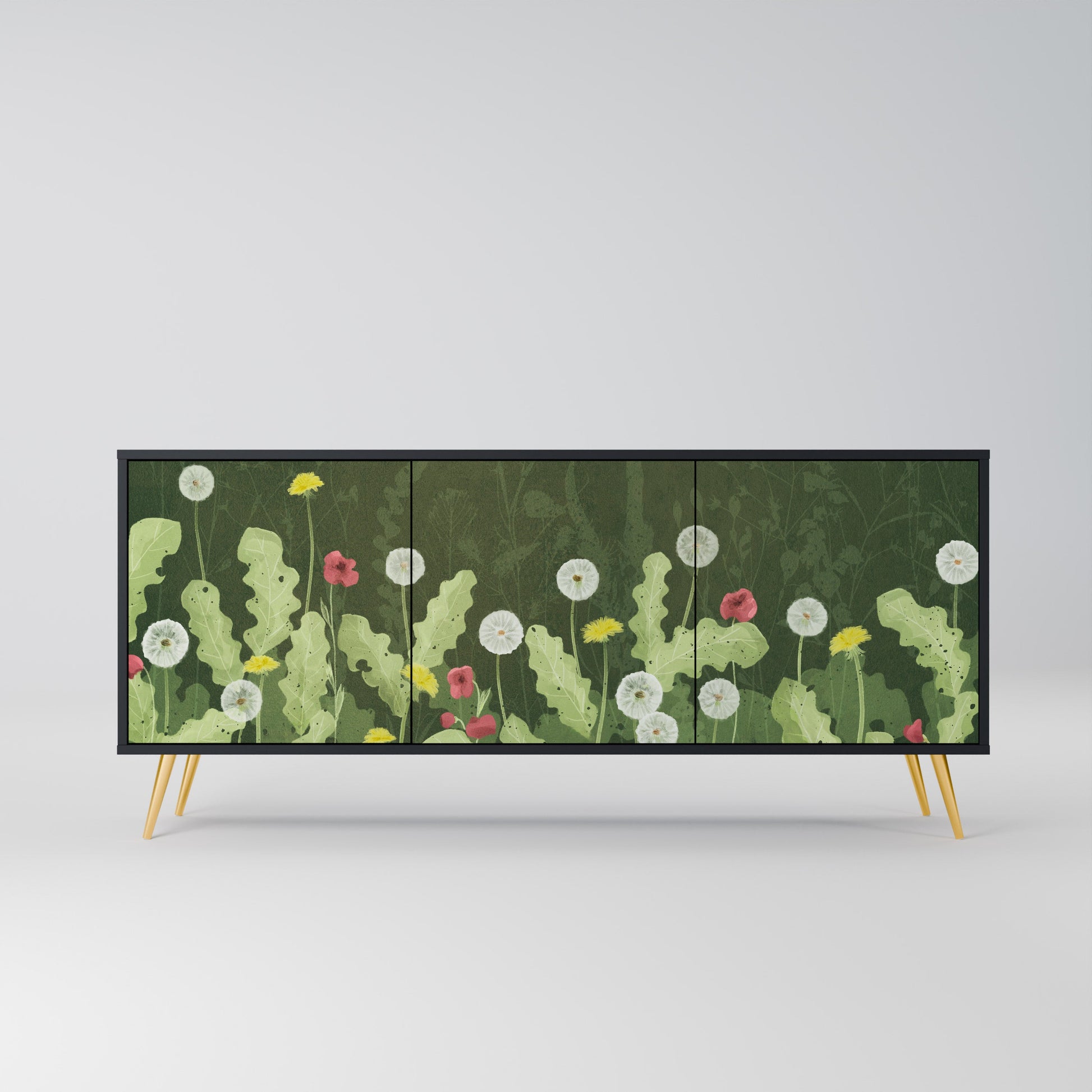 Buffet 3 portes DANDELION AMUSE en finition noire