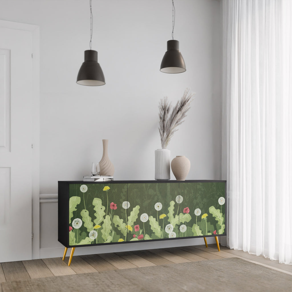 Buffet 3 portes DANDELION AMUSE en finition noire