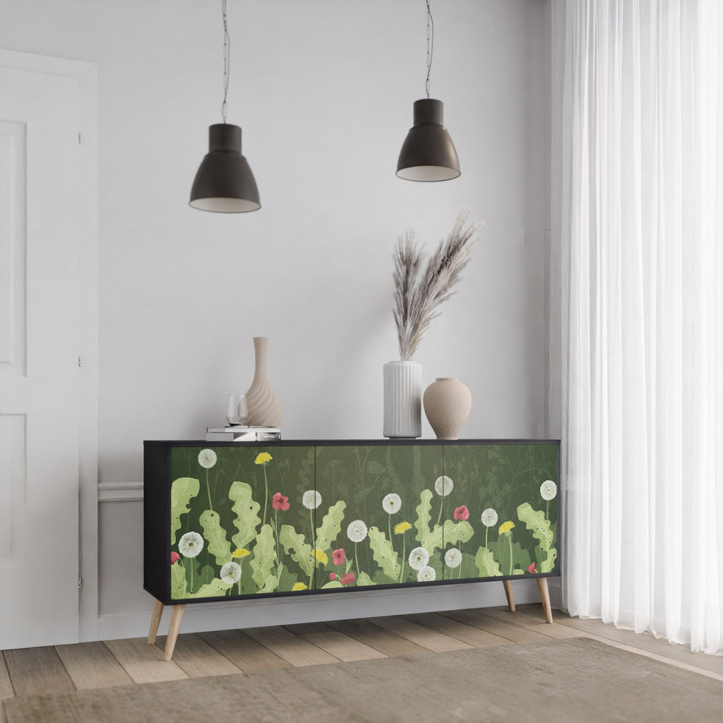 Buffet 3 portes DANDELION AMUSE en finition noire