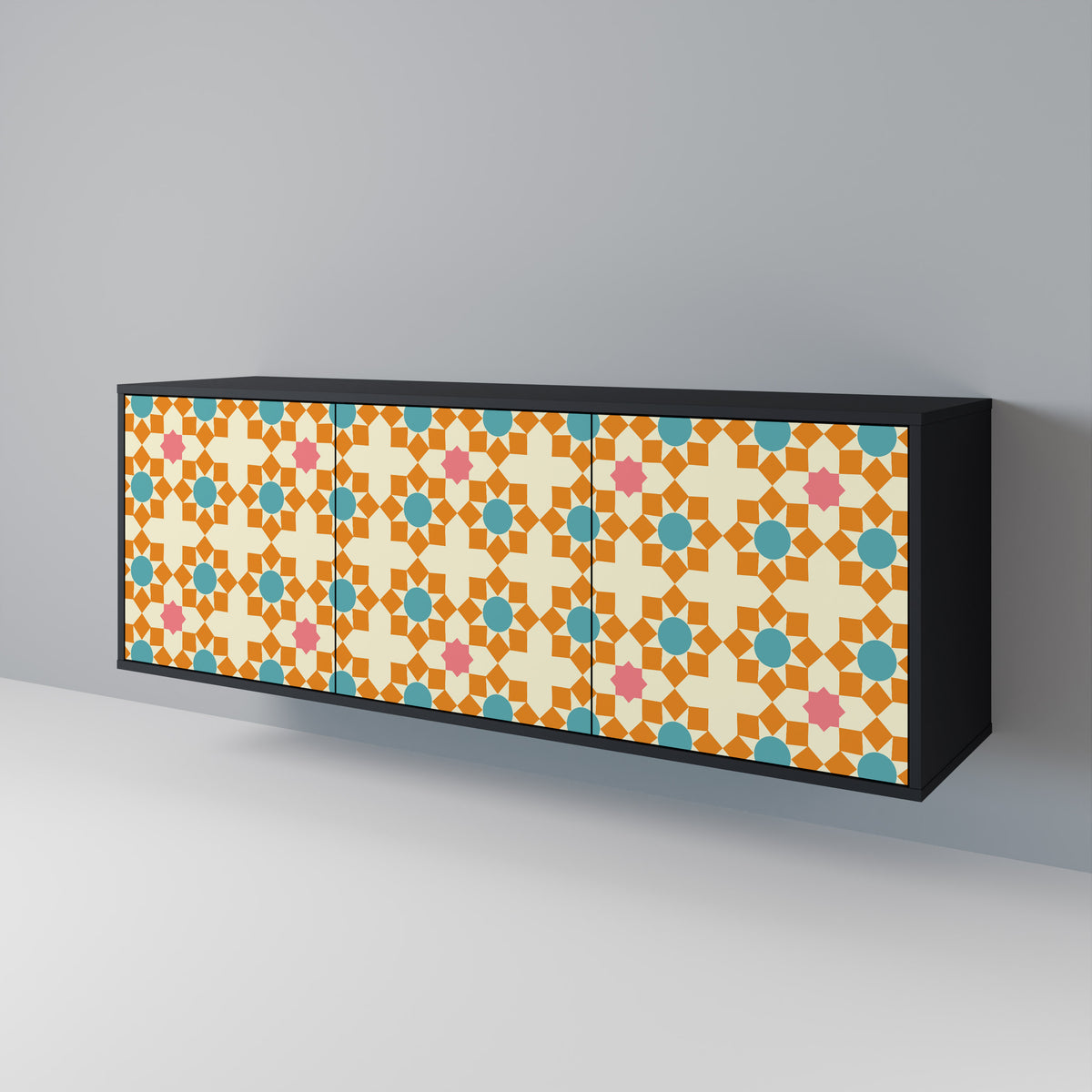 FLORAL DECOR 3-Door Sideboard
